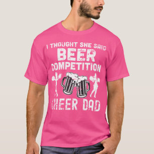 Camiseta Pai de Cheerleader Grito Achei Que Ela Disse Compe