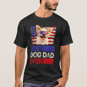 Camiseta Pai de Chihuahua Ever Patriota Americano de Bandei