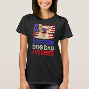 Camiseta Pai de Chihuahua Ever Patriota Americano de Bandei