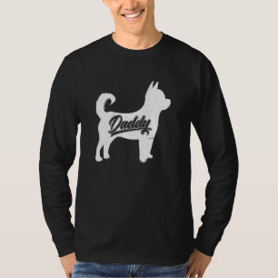 Camiseta Pai de Chihuahua masculino Dono de cachorro Papai