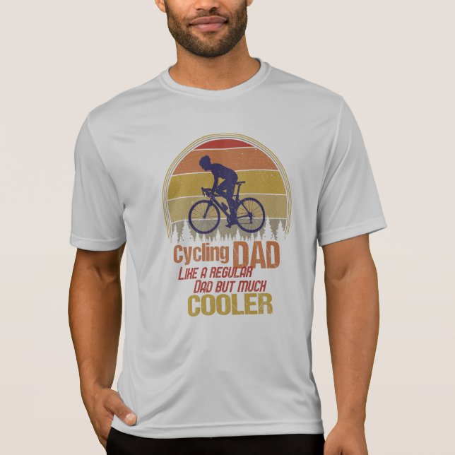 Camiseta Pai De Ciclismo Como Um Pai Regular, Mas Muito Mai (Frente)
