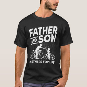 Camiseta Pai de ciclismo pai e filho da bicicleta 