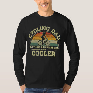 Camiseta Pai De Ciclo De Vintage Do Mens, Tal Como Um Pai N