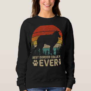 Camiseta Pai De Collie De Melhor Fronteira Da Retro Da Mens