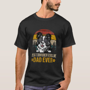 Camiseta Pai De Collie De Melhor Fronteira De Menores Nunca