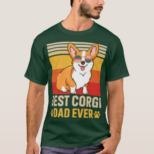 Camiseta Pai De Corgi Melhor Design De De Mens Cachorro De