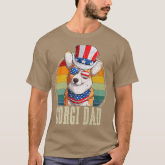 Camiseta Pai De Corgi - Óculos De Sol Retroativos 4 De Julh