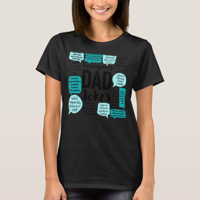 Camiseta Pai De Cota Do Piada Pai De Emergência Do Mens Pun (Frente)