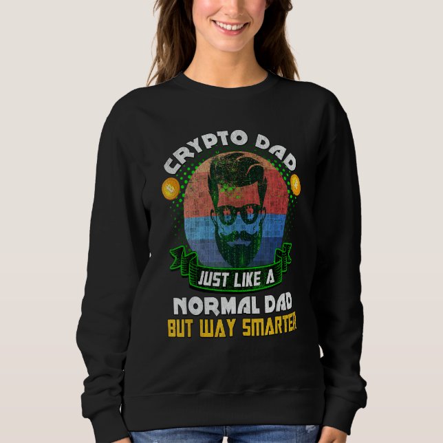Camiseta Pai De Cripto De Dogecoin Mineira Bitmoney Tal Com (Frente)