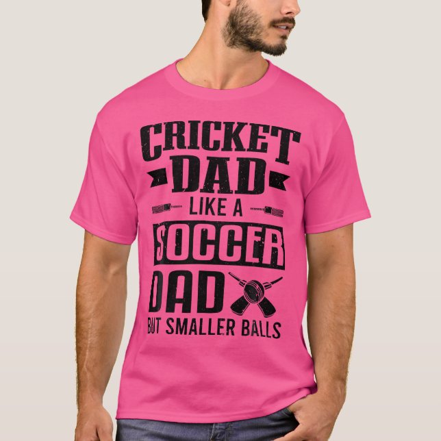 Camiseta Pai De Críquete Do Jogador De Críquete Como Um Cri (Frente)