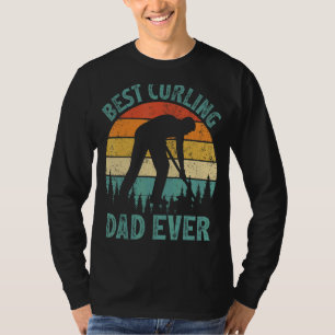 Camiseta Pai De Curva Da Melhor Vintagem Do Mens Já Dia de
