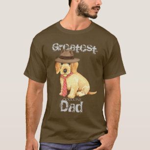 Camiseta Pai de Dachshund com fio