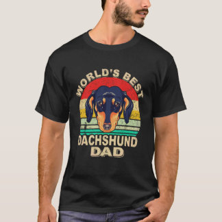 Camiseta Pai de Dachshund do Mundo 2 Vintage