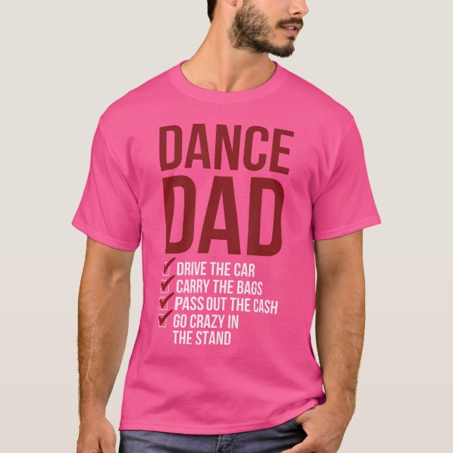 Camiseta Pai De Dança Pai De Um Pai Dançarino (Frente)