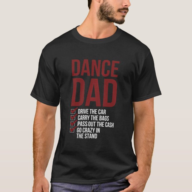 Camiseta Pai De Dança Pai De Um Pai Dançarino (Frente)