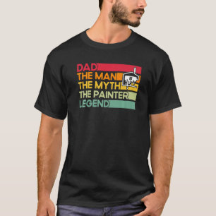 Camiseta Pai De Desorador Pintor De Meninas Homem Mente Dor