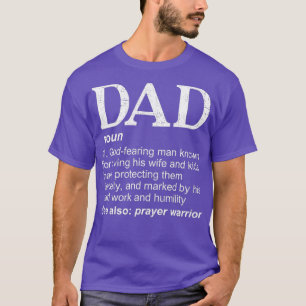 Camiseta Pai de Dia de os pais de Definição de Pai Crist