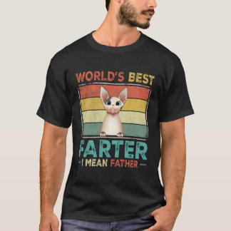 Camiseta Pai de Dia de os pais de Gatinho de Gato do Melhor
