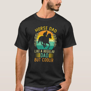 Camiseta Pai de Dia de os pais do Pai de Cavalo da Vintagem