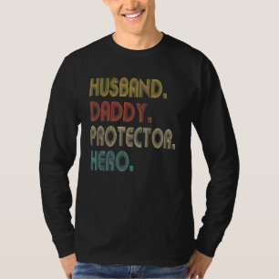 Camiseta Pai de Dia de os pais Herói do Protetor do Pai Mar