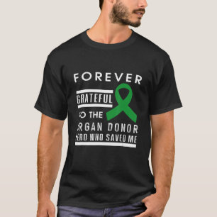 Camiseta pai de doador de órgão engraçado mãe doadora doado