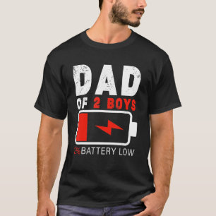 Camiseta Pai De Dois Rapazes Pai De Dois Rapazes