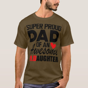 Camiseta Pai de doutorado pai super orgulhoso de uma risada