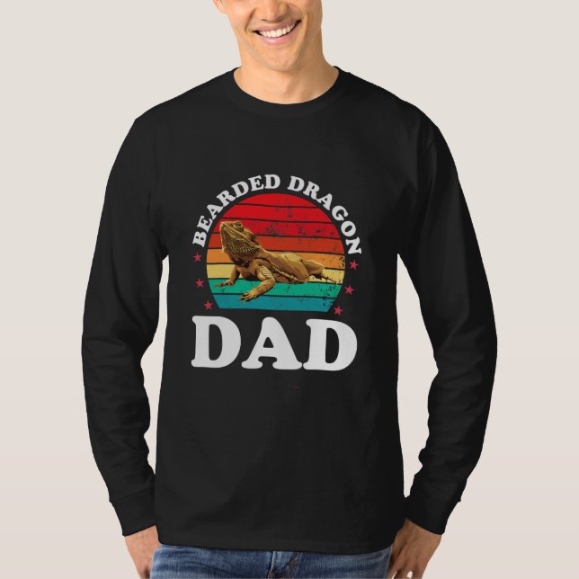 Camiseta Pai De Dragão Carroado Mens Beardie Engraçado Pet  (Frente)