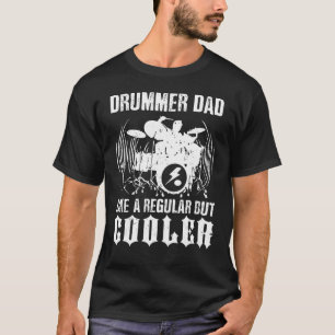 Camiseta Pai De Drummer Como Uma Gordura De Bebida Regular