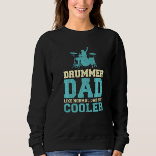 Camiseta Pai De Drummer Da Menina Como Um Drummer De Pai No