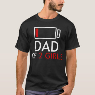 Camiseta pai de duas meninas