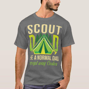 Camiseta Pai De Escoteiro Como Um Pai De Ecept Way Cooler D