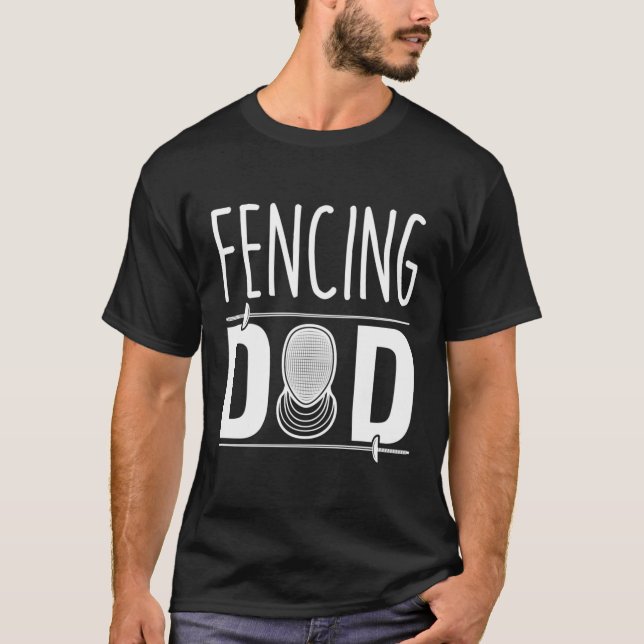 Camiseta Pai de esgrima do pai (Frente)