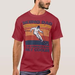 Camiseta Pai De Esqui Como Um Pai Normal Apenas Fresco
