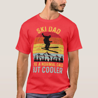Camiseta Pai de esqui como um Pai normal, mas mais frio