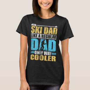 Camiseta Pai De Esqui Como Um Pai Refular Apenas Um Esqui M
