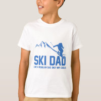 Pai de esqui Engraçado Skiier Snowy Adventure Aman