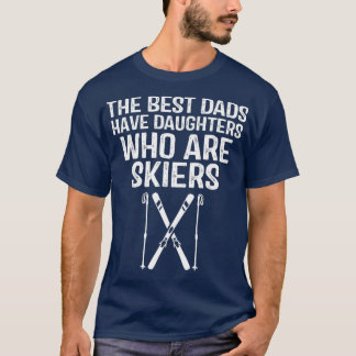 Camiseta Pai de esqui presente O melhor Pai que tem filhas