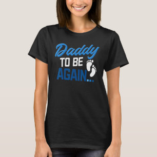 Camiseta Pai De Estar De Novo Anunciante De Gravidez Expect
