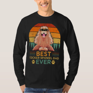 Camiseta Pai De Estilo De Retro Melhor Panela De Cocker Alg