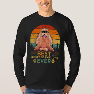 Camiseta Pai De Estilo De Retro Melhor Panela De Cocker Alg