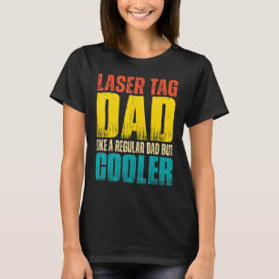 Camiseta Pai de etiqueta a laser masculino Como um pai re