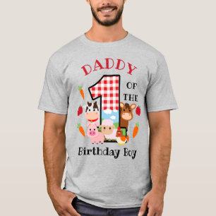 Camiseta Pai de fazendas do Primeiro Aniversário