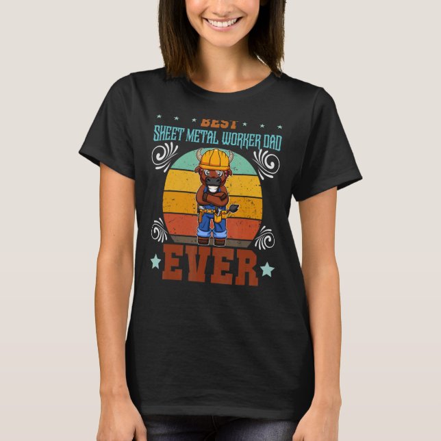 Camiseta Pai De Ferreiro De Folha Máxima Do Mens - Fa De Ar (Frente)