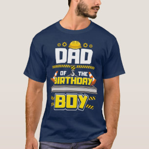 Camiseta Pai de Festa de aniversário de Construção do An