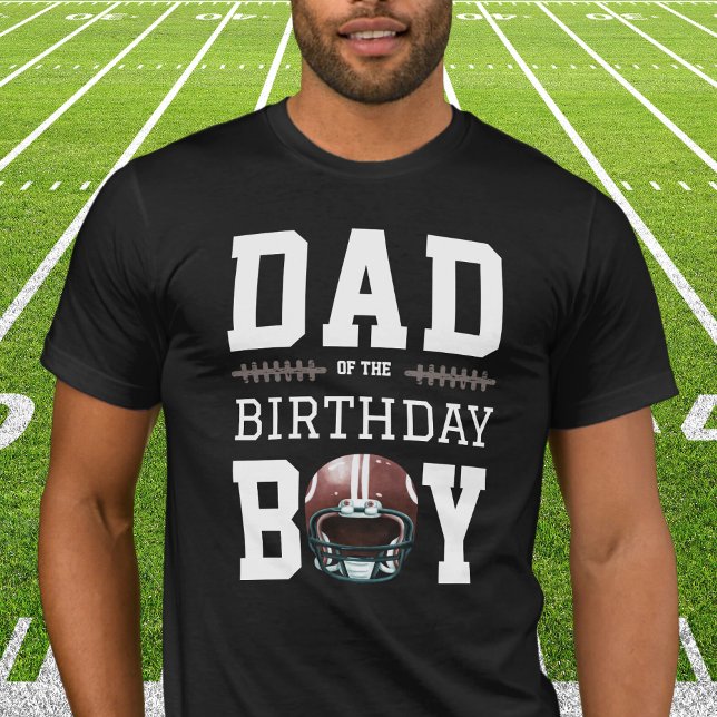 Camiseta Pai de Festa de aniversário de futebol (Dad of the Birthday Boy - First year down football party)