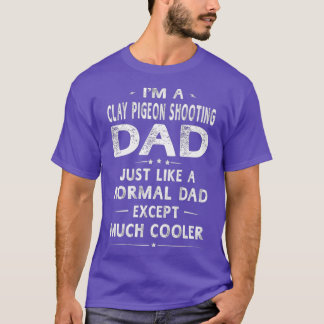 Camiseta Pai De Fotografar Clay Pigeon Como Um Pai Normal