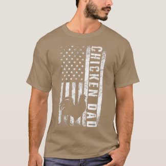 Camiseta Pai de frango -  Americano Bandeira de Aves de Cap