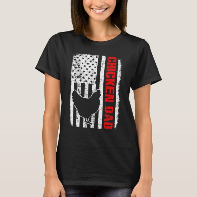 Camiseta Pai de Frango Bandeira Americana (Frente)