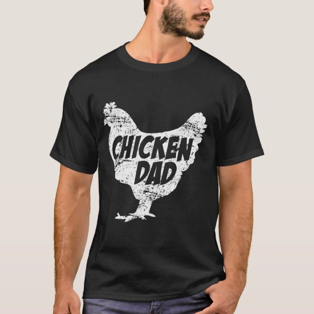 Camiseta Pai de frango - Fazenda engraçada Farmer  (Frente)